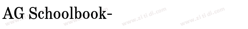 AG Schoolbook字体转换 AG Schoolbook字体转换
